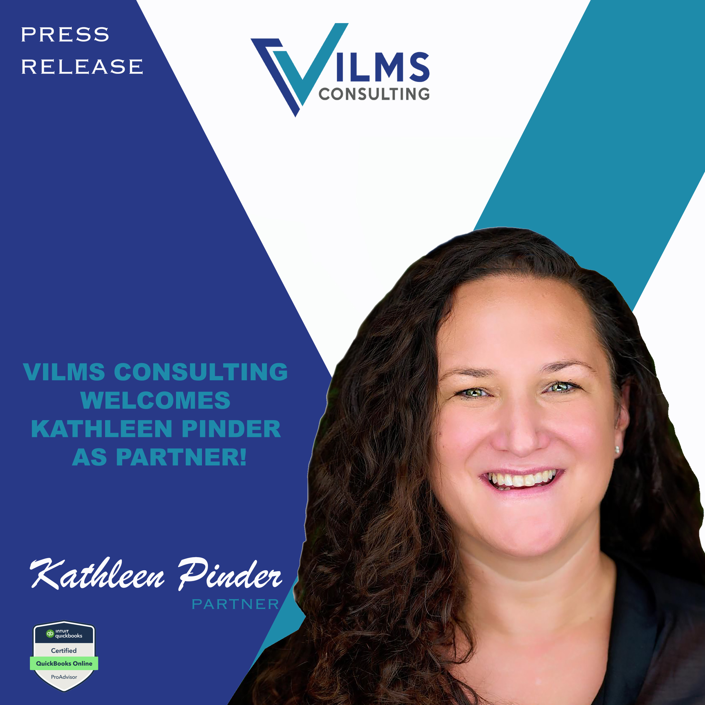 Vilms Consulting Welcomes Kathleen Pinder as Partner to Enhance Client Services and Drive Growth